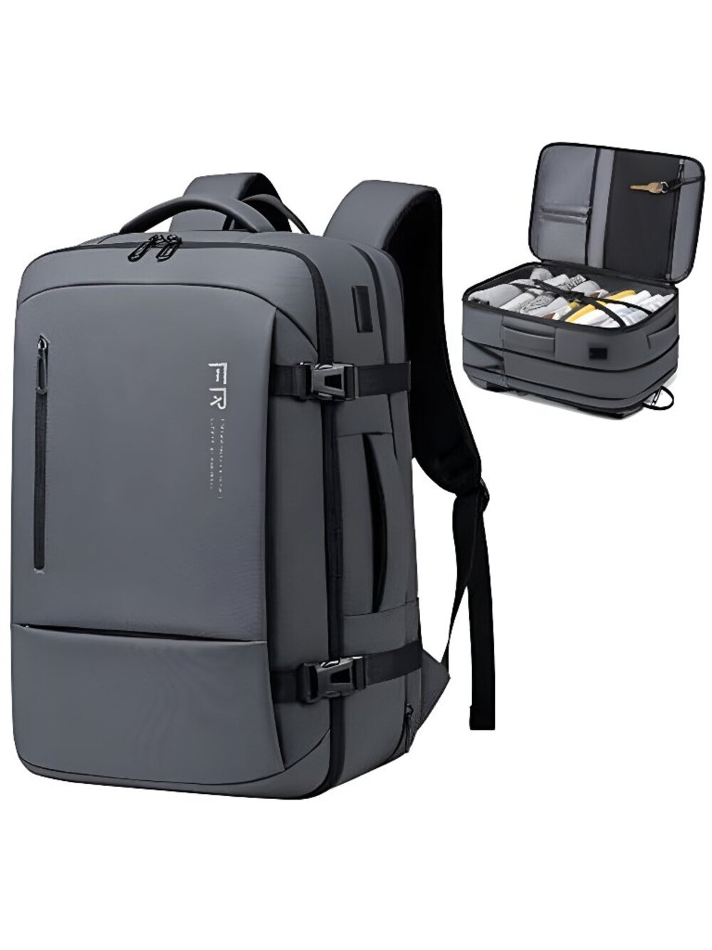 17.3 Inch Travel Laptop Backpack for Men, Water Resistant Carry On Backpack
